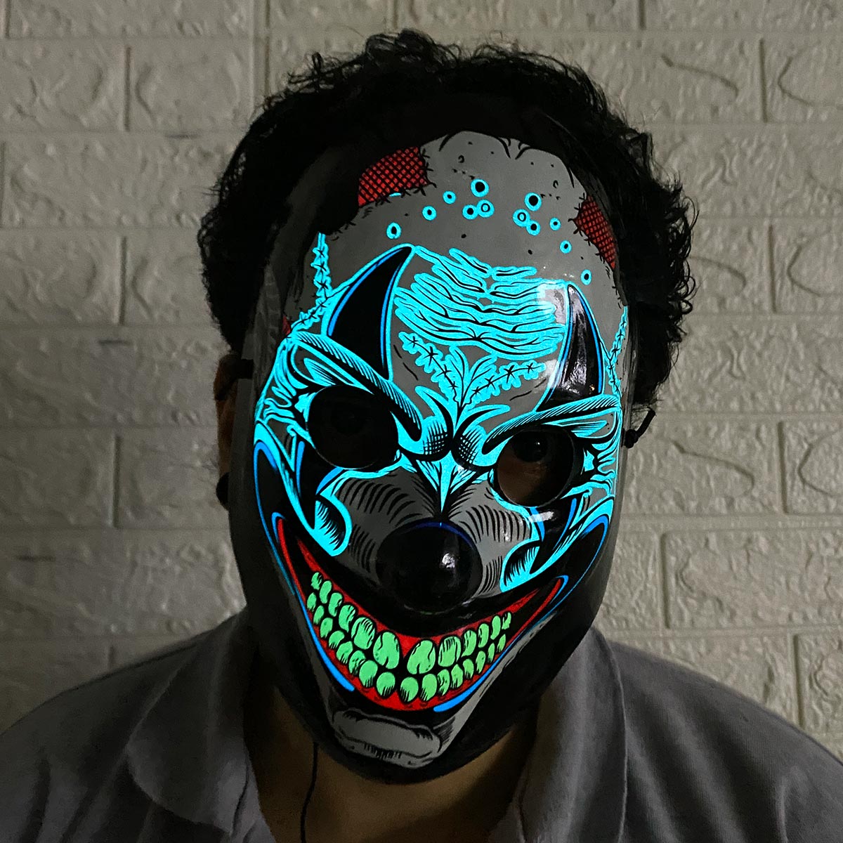 Miniatura 3 de Mascara Luminosa De Demonio MSDIA02